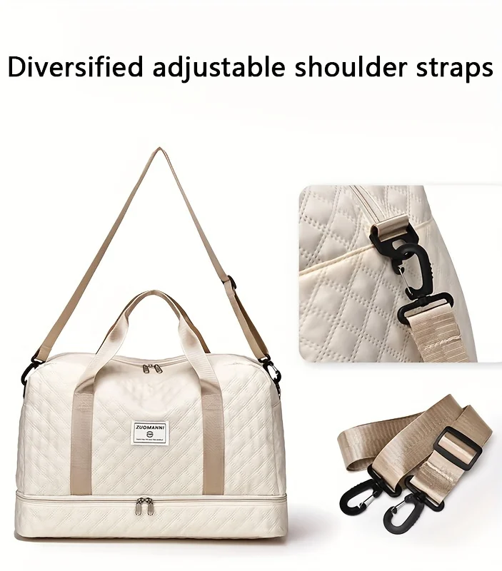 Lightweight Luggage Bag, Large Capacity Travel Duffle Bag Gym Tote Bags, Shoulder Weekender Overnight Bag