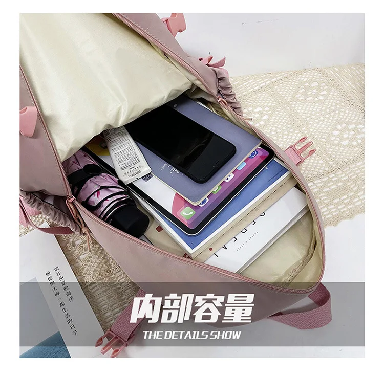 Fashion Girls Backpack New Large Capacity Korean Style Women Backpacks Cute Student School Backpack Versatile Women's Bag