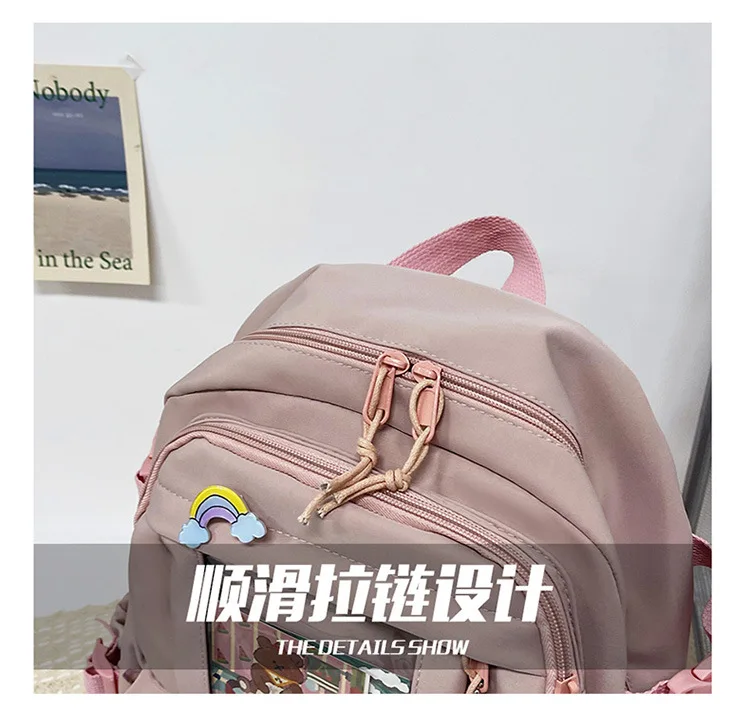 Fashion Girls Backpack New Large Capacity Korean Style Women Backpacks Cute Student School Backpack Versatile Women's Bag