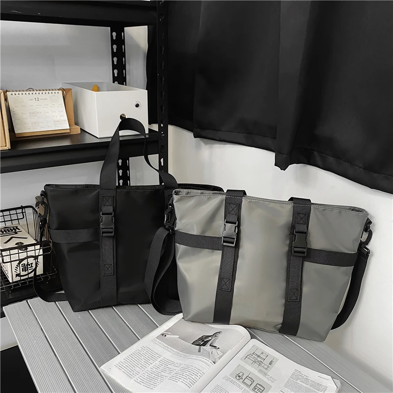 HOCODO Waterproof Women Travel Handbag Large Capacity Ladies Messenger Bag Solid Color Female Crossbody Nylon Shoulder Bag Women
