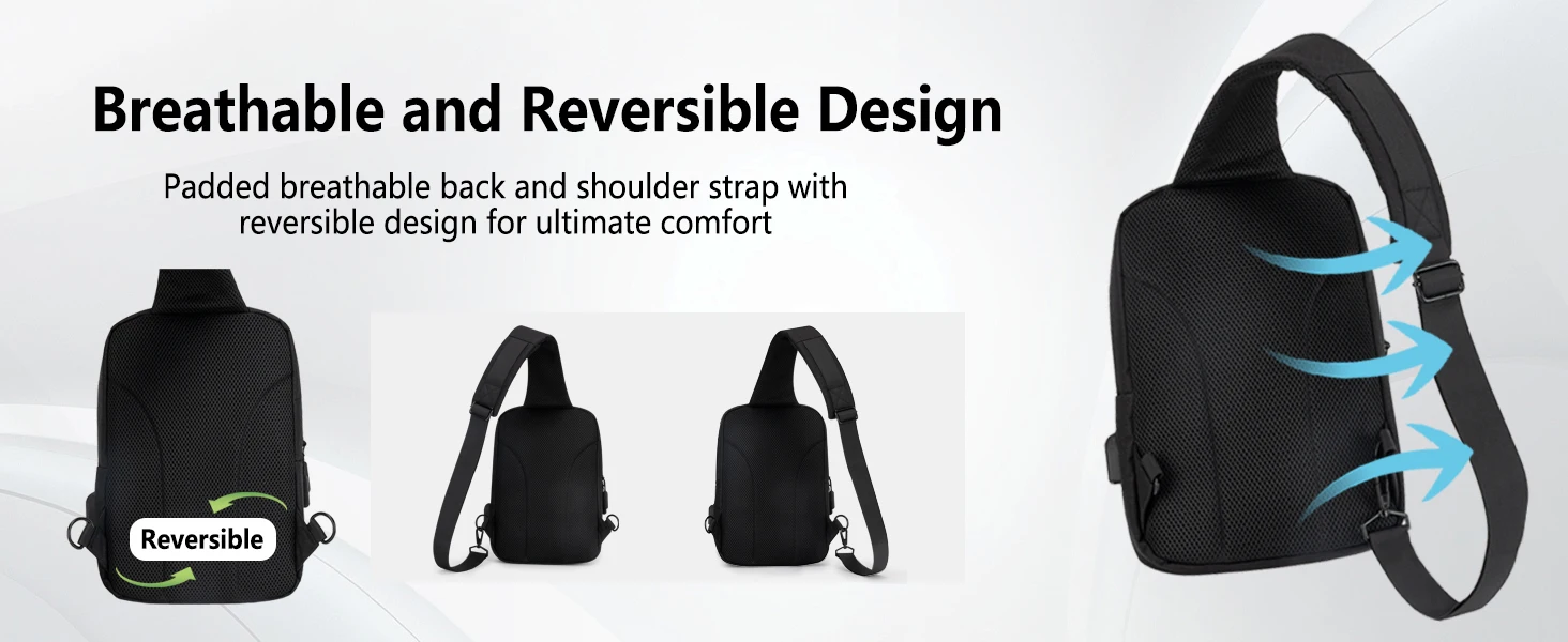 Sling Bag Crossbody Bags Men with USB Charging Port Small Messenger Bag Cross Body Shoulder Bag Sling Backpack Women