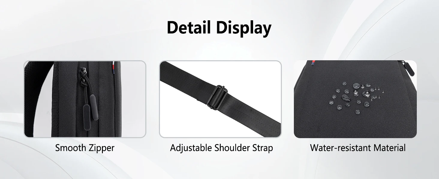 Sling Bag Crossbody Bags Men with USB Charging Port Small Messenger Bag Cross Body Shoulder Bag Sling Backpack Women
