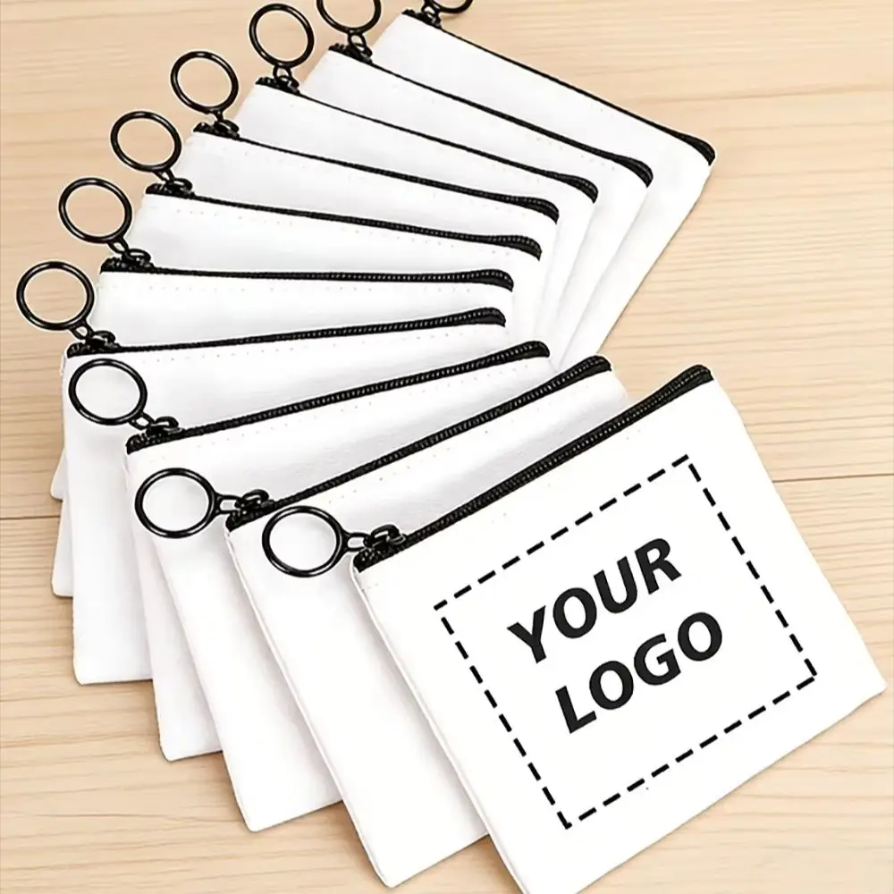10-pack, DIY Customizable Coin Purse with Your Logo/Image – Women's Purse, Unisex Purse, Girls' Purse
