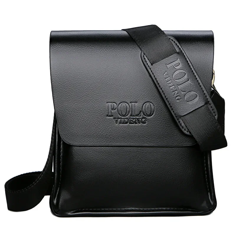 Men's Trendy Inclined Shoulder Bag Leisure Business Single Shoulder Polo Vertical Bag