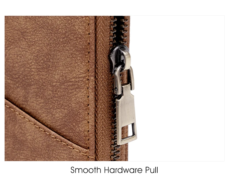 Travel Family Passport Holder RFIDShielded Large-Capacity Document Zippered Storage Wallet PU Clutch Bag Unisex Travel Accessory