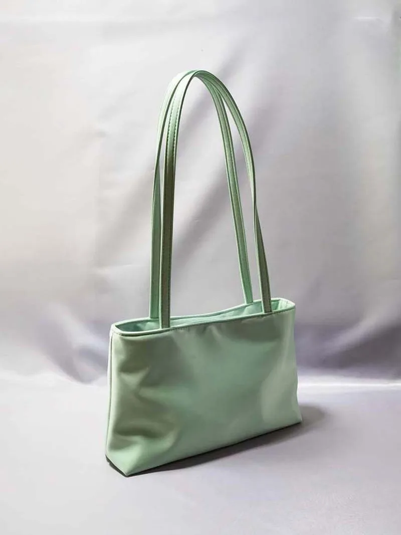 Luxury Shoulder Bags Silk Women's Handbag Square Underarm Bag Ins Famous Brand Commuter Bag Contrasting Color Macaron Totes