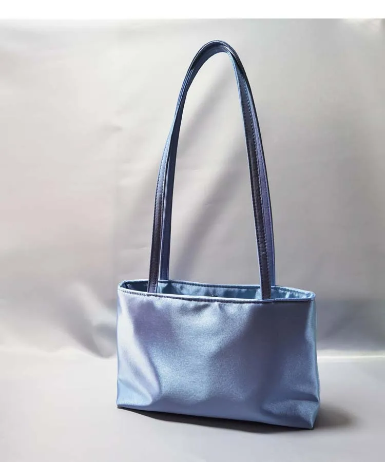 Luxury Shoulder Bags Silk Women's Handbag Square Underarm Bag Ins Famous Brand Commuter Bag Contrasting Color Macaron Totes