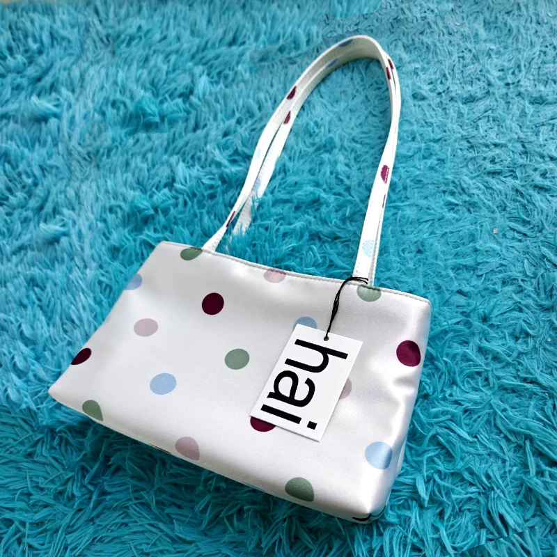 Luxury Shoulder Bags Silk Women's Handbag Square Underarm Bag Ins Famous Brand Commuter Bag Contrasting Color Macaron Totes