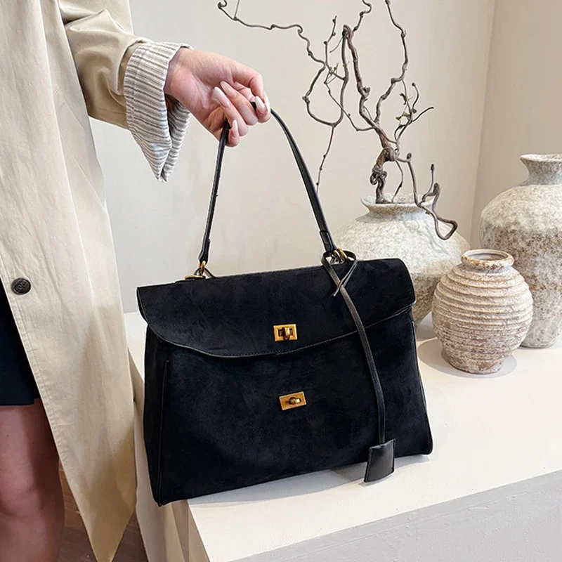 Luxury PU Leather сумка тоут женская, High-end Brand Multi-layered Large-capacity Texture Crossbody Bag,metal Buckle Flip Design