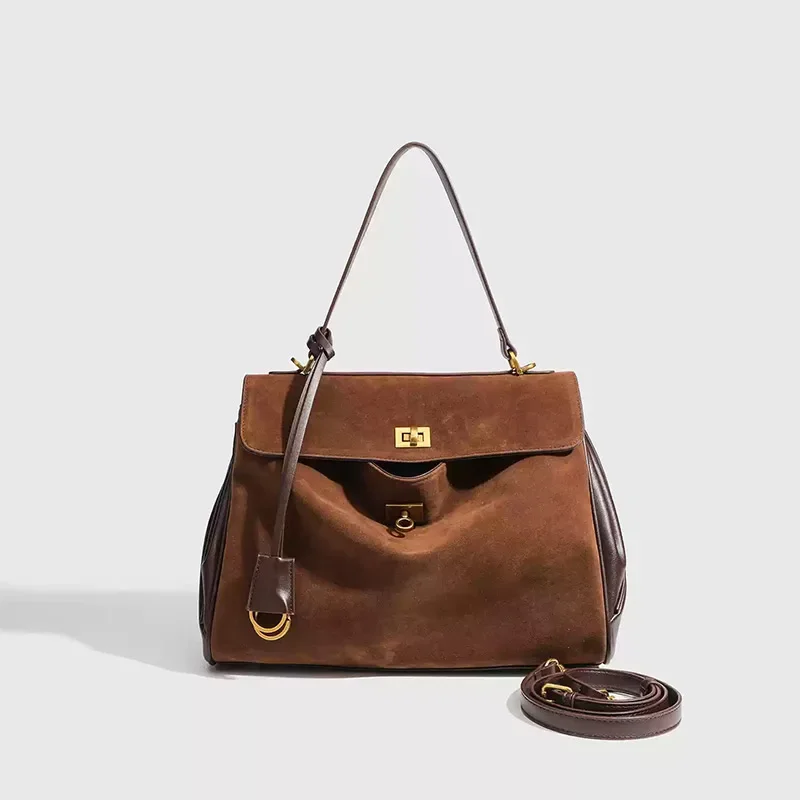 Luxury PU Leather сумка тоут женская, High-end Brand Multi-layered Large-capacity Texture Crossbody Bag,metal Buckle Flip Design