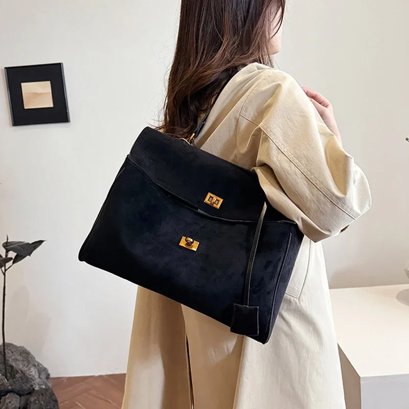 Luxury PU Leather сумка тоут женская, High-end Brand Multi-layered Large-capacity Texture Crossbody Bag,metal Buckle Flip Design