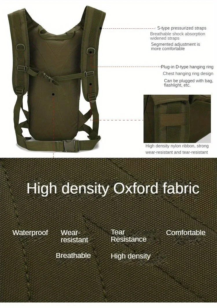 15L Molle Tactical Backpack Outdoor Sports Bicycle Backpacks Cycling Climbing Hiking Camping Bag
