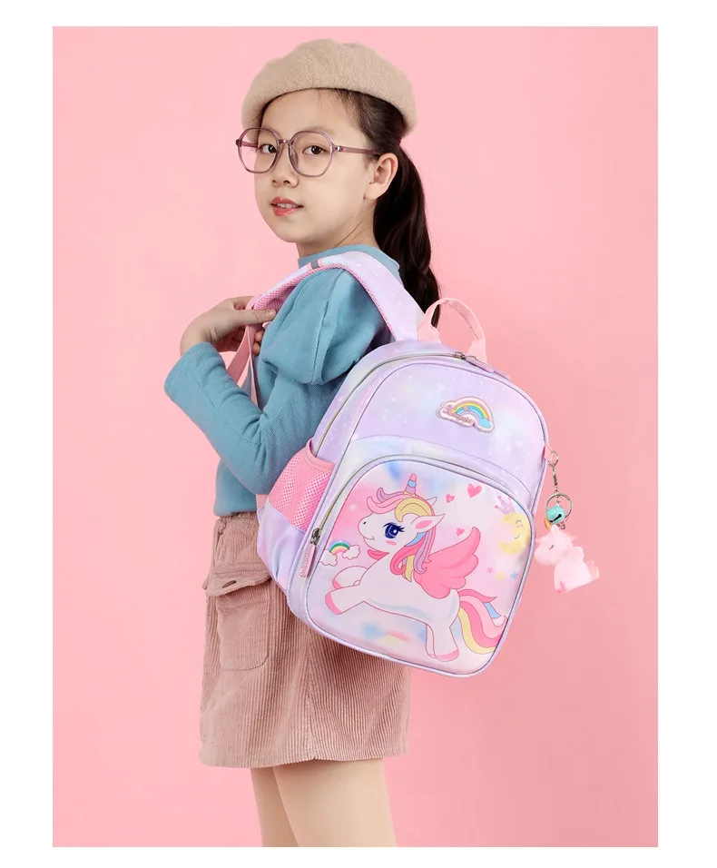 New Unicorn Backpack For Girls Cartoon Pink Princess School Bags Kids Satchels Kindergarten Bookbag Mochila Infantil Escolar