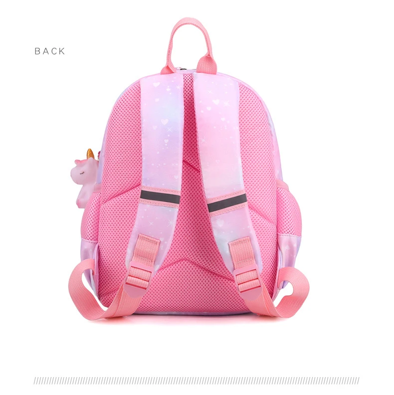 New Unicorn Backpack For Girls Cartoon Pink Princess School Bags Kids Satchels Kindergarten Bookbag Mochila Infantil Escolar
