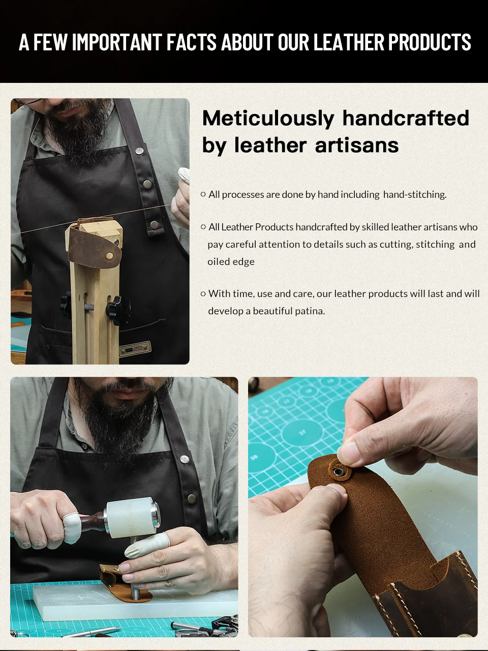 Genuine Leather EDC Organizer Sheath Handmade Tactical Tool Mini Pouch Holster with Belt Clip Storage Bag