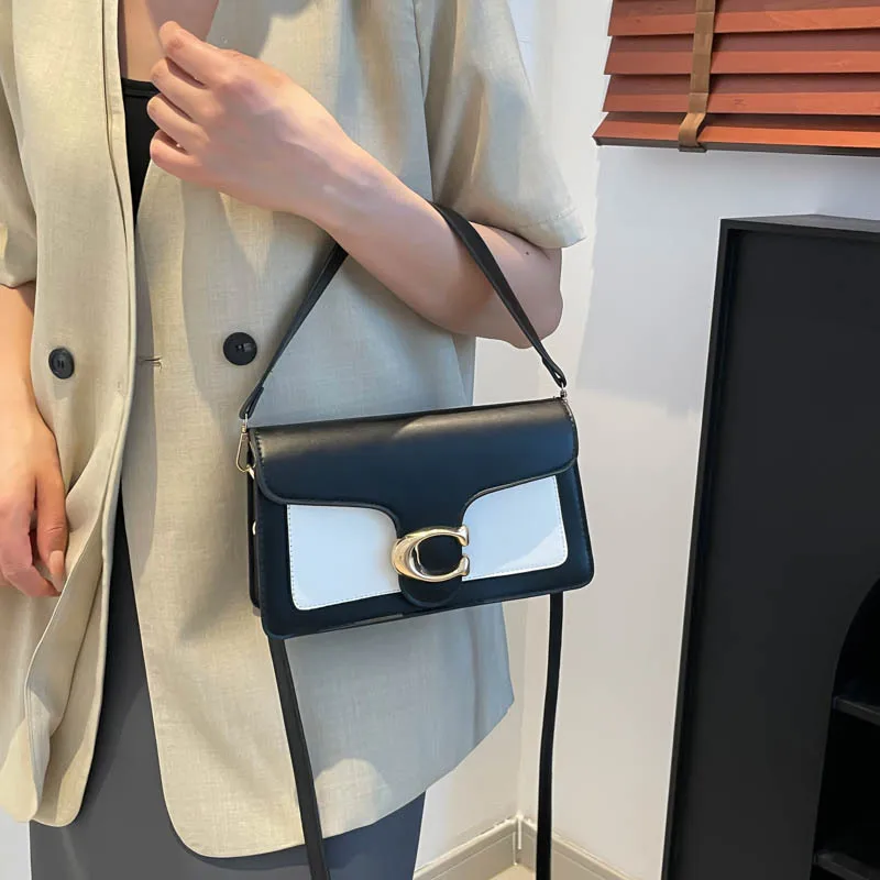 New Niche Women's 2026 Textured Solid Color Simple Stylish Unique Small Square Commuting Shoulder Bag For Women