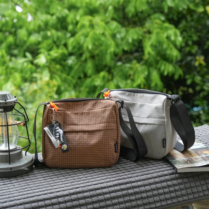 Crossbody Bag Unisex Japanese Korean Simple Waterproof Small Square Lightweight Daily Outdoor Travel Phone Shoulder Bag