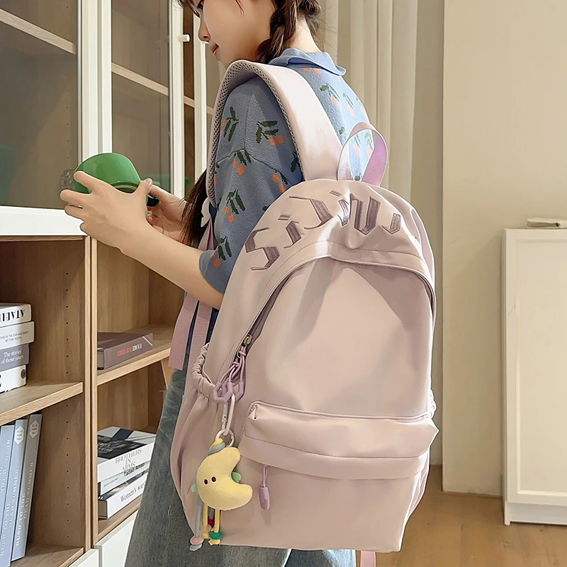 New Women Backpack Unisex College Student Schoolbags For Teenage Girls Large Capacity Laptop Backpack Leisure Travel Backpack