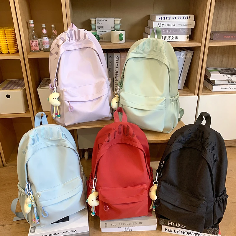 New Women Backpack Unisex College Student Schoolbags For Teenage Girls Large Capacity Laptop Backpack Leisure Travel Backpack