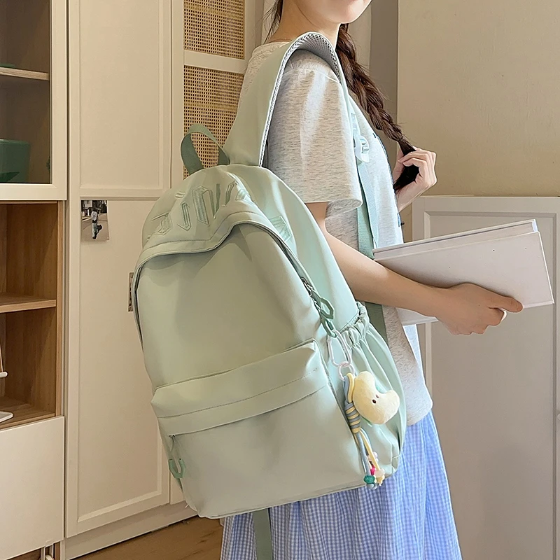 New Women Backpack Unisex College Student Schoolbags For Teenage Girls Large Capacity Laptop Backpack Leisure Travel Backpack