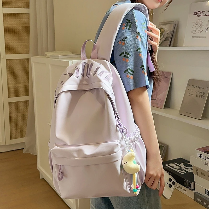 New Women Backpack Unisex College Student Schoolbags For Teenage Girls Large Capacity Laptop Backpack Leisure Travel Backpack