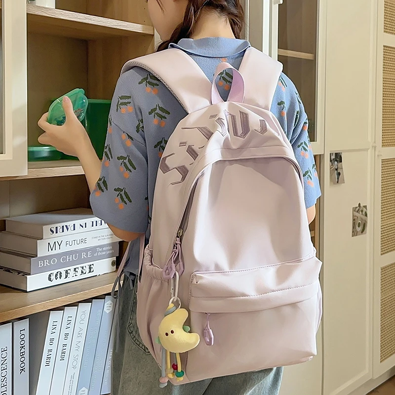 New Women Backpack Unisex College Student Schoolbags For Teenage Girls Large Capacity Laptop Backpack Leisure Travel Backpack
