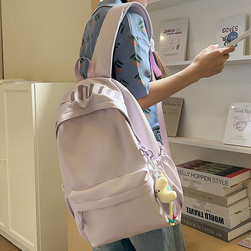 New Women Backpack Unisex College Student Schoolbags For Teenage Girls Large Capacity Laptop Backpack Leisure Travel Backpack