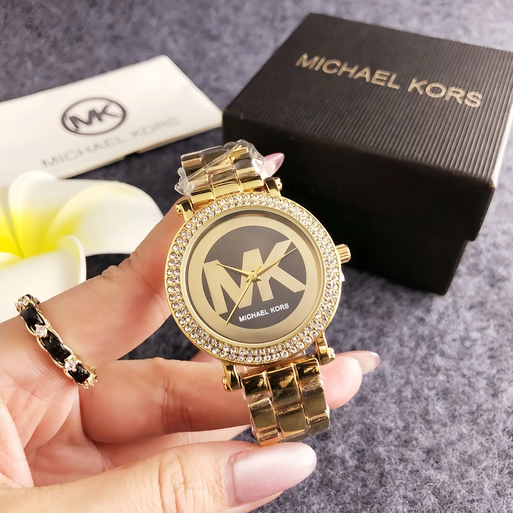 2026 Brand New Michael Kors Women's Stainless Steel Quartz Watch MK Bag, Luxury Design, High-Quality Elegant Gift for Women