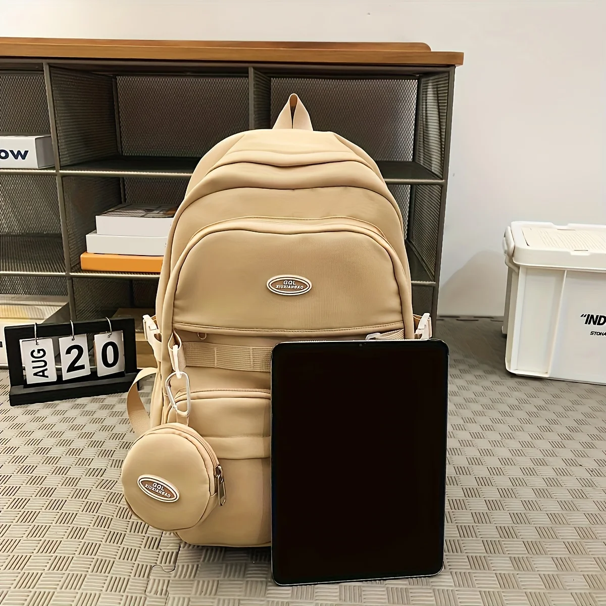 Backpack Simple Large Capacity Sports Travel Backpack Junior High School Leisure Backpack Tutorial Bag
