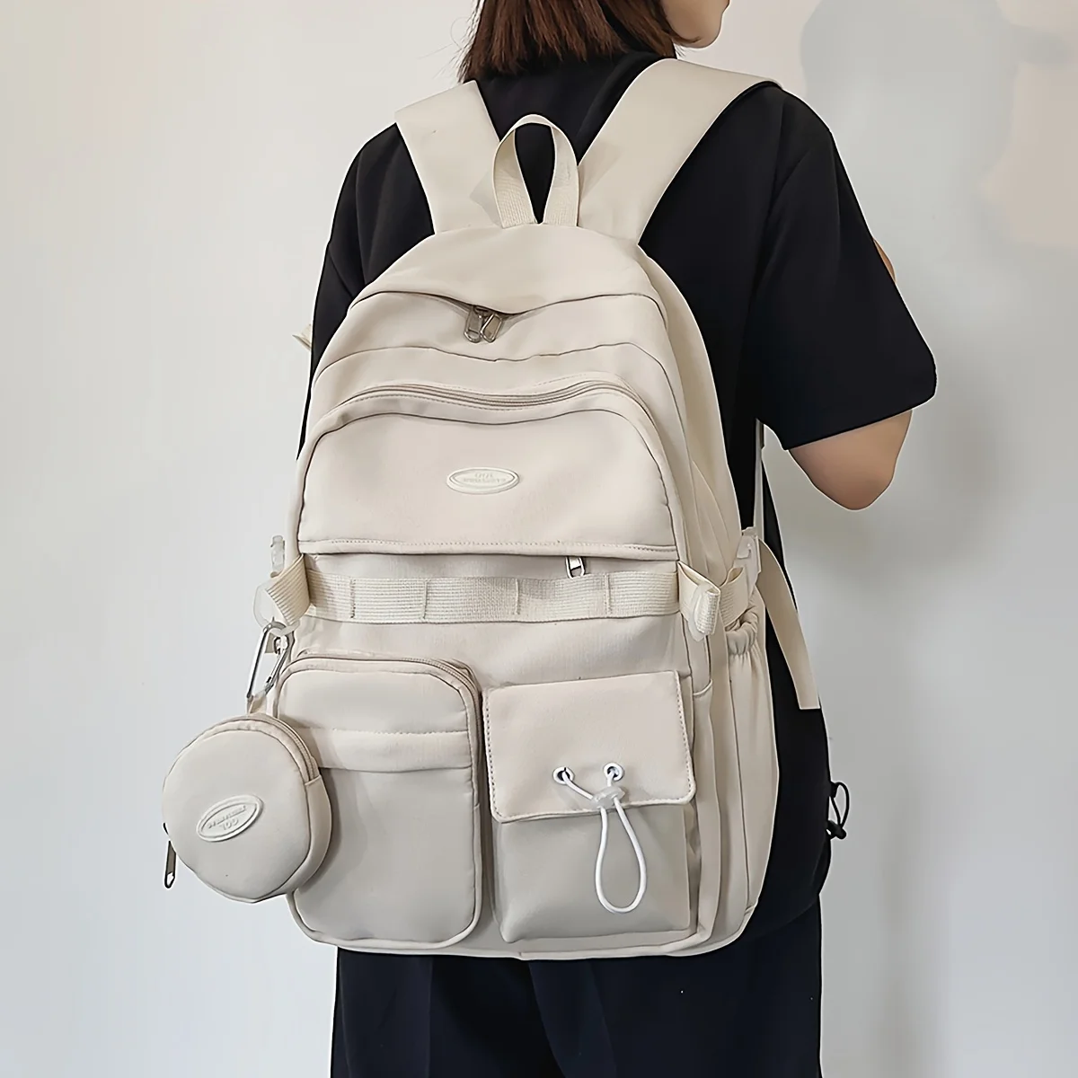 Backpack Simple Large Capacity Sports Travel Backpack Junior High School Leisure Backpack Tutorial Bag
