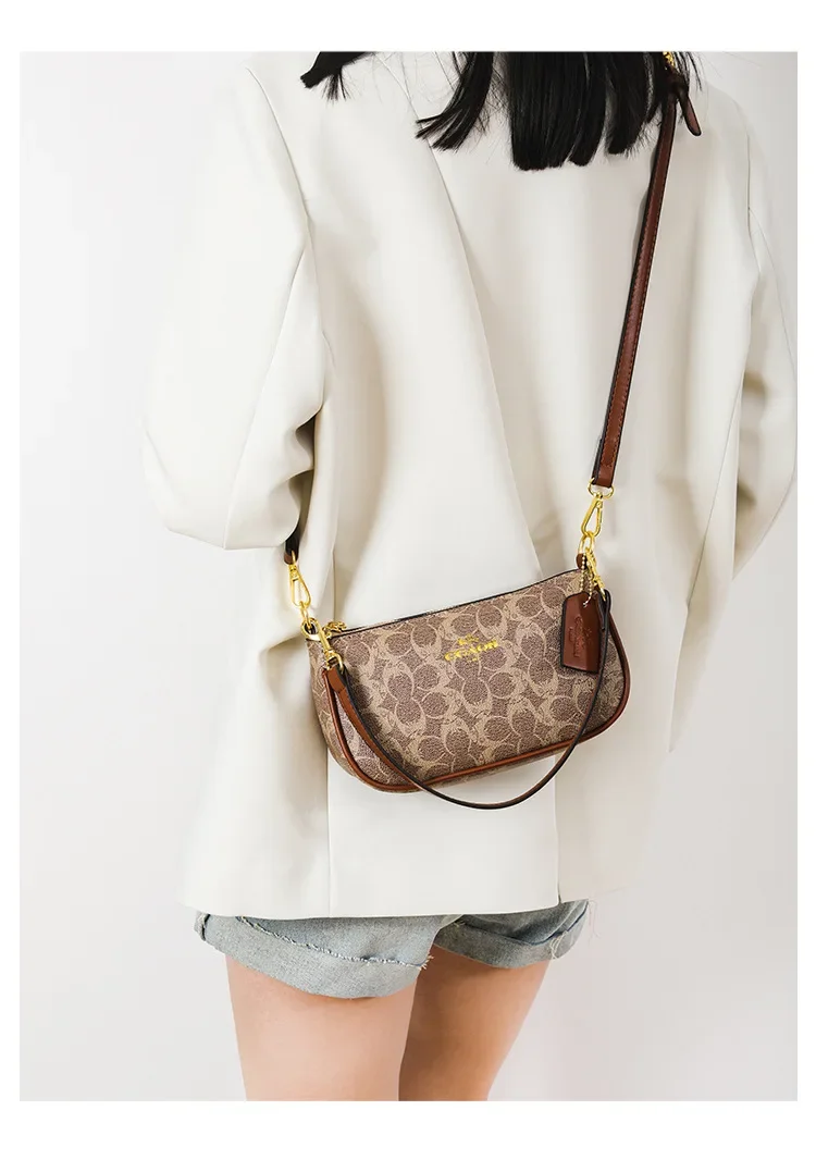 2026Vintage Elegant Women Underarm Crossbody Bag High Grade Leather Designer Shoulder Handbag For Ladies