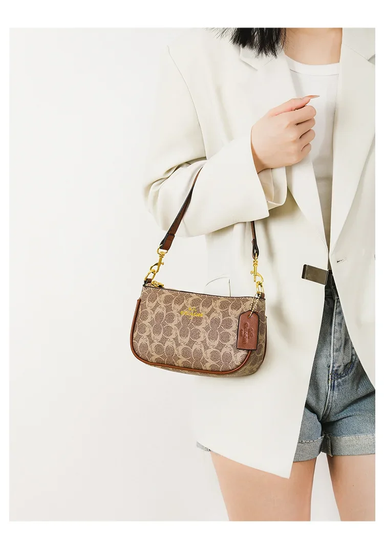 2026Vintage Elegant Women Underarm Crossbody Bag High Grade Leather Designer Shoulder Handbag For Ladies