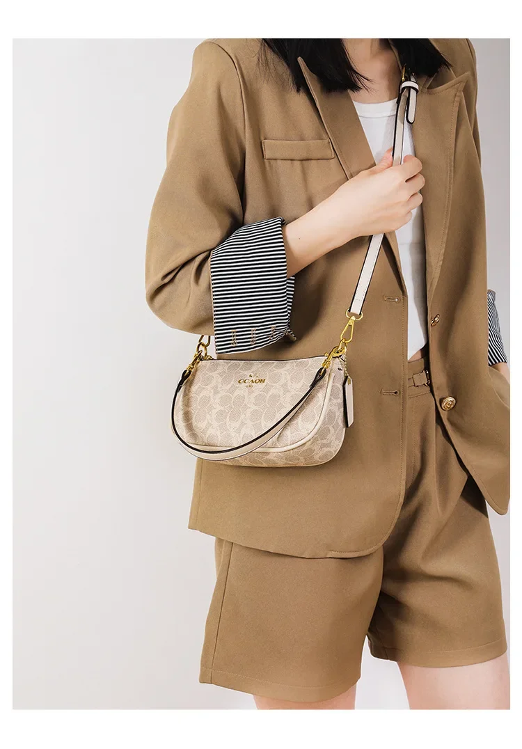 2026Vintage Elegant Women Underarm Crossbody Bag High Grade Leather Designer Shoulder Handbag For Ladies