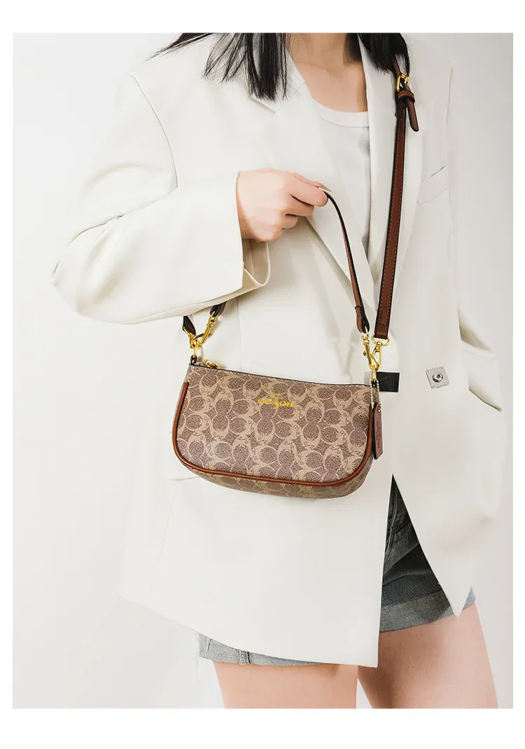 2026Vintage Elegant Women Underarm Crossbody Bag High Grade Leather Designer Shoulder Handbag For Ladies
