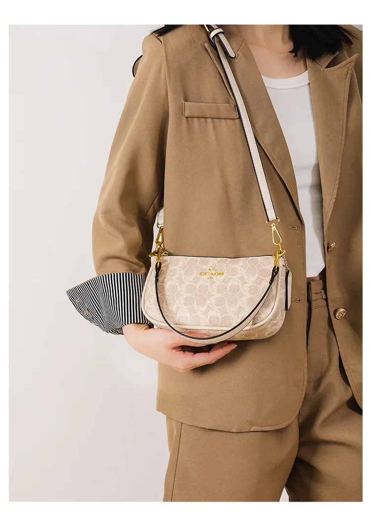 2026Vintage Elegant Women Underarm Crossbody Bag High Grade Leather Designer Shoulder Handbag For Ladies