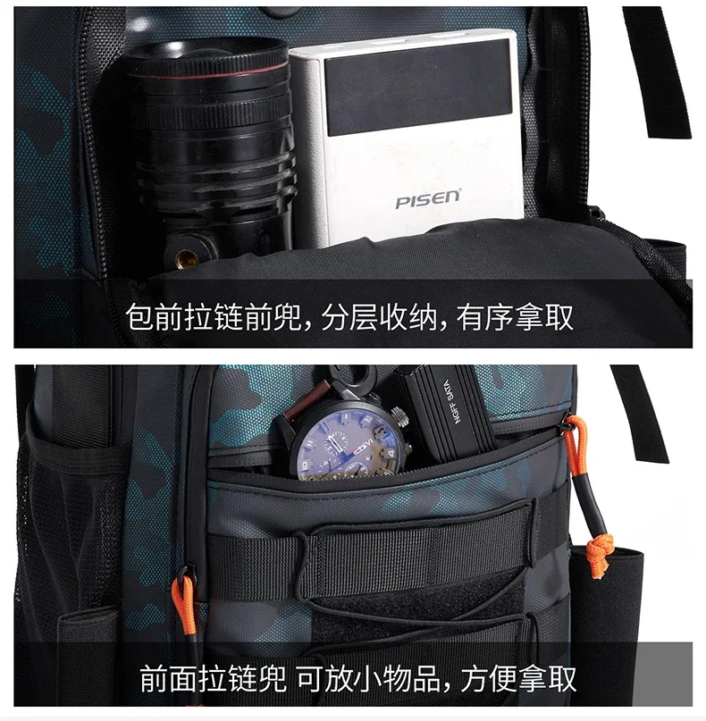 Fishing Lure Tackle Backpack With Rod Holder High Quality Mountaineering Bag Outdoor Tactical Backpacks Waterproof Trekking Bag