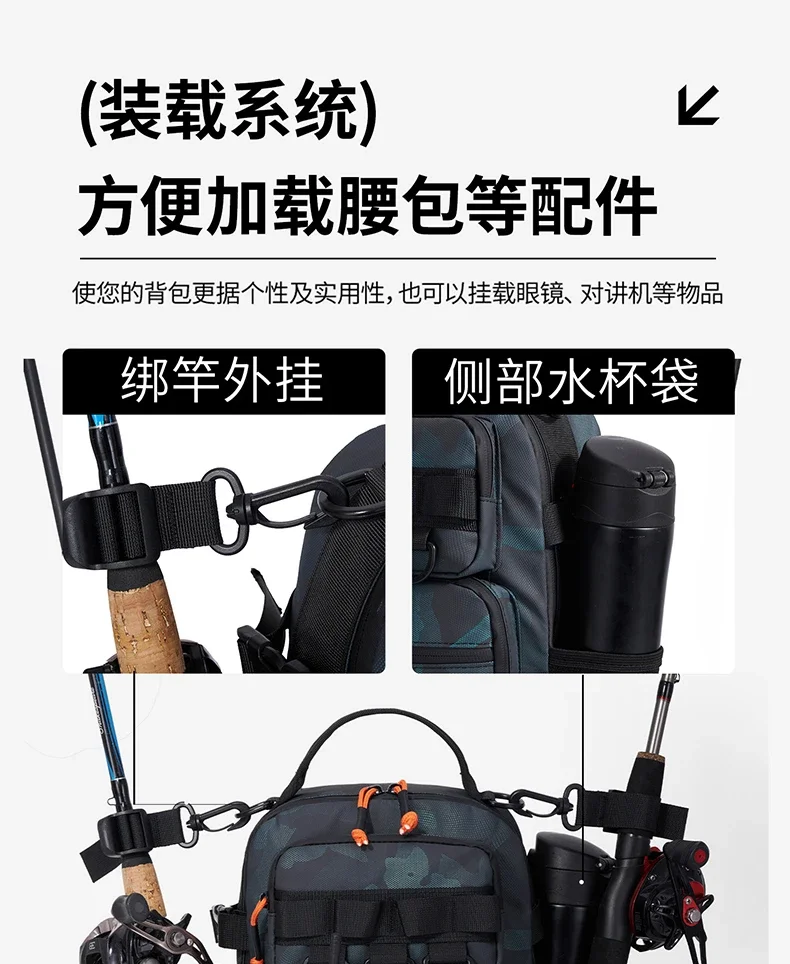 Fishing Lure Tackle Backpack With Rod Holder High Quality Mountaineering Bag Outdoor Tactical Backpacks Waterproof Trekking Bag