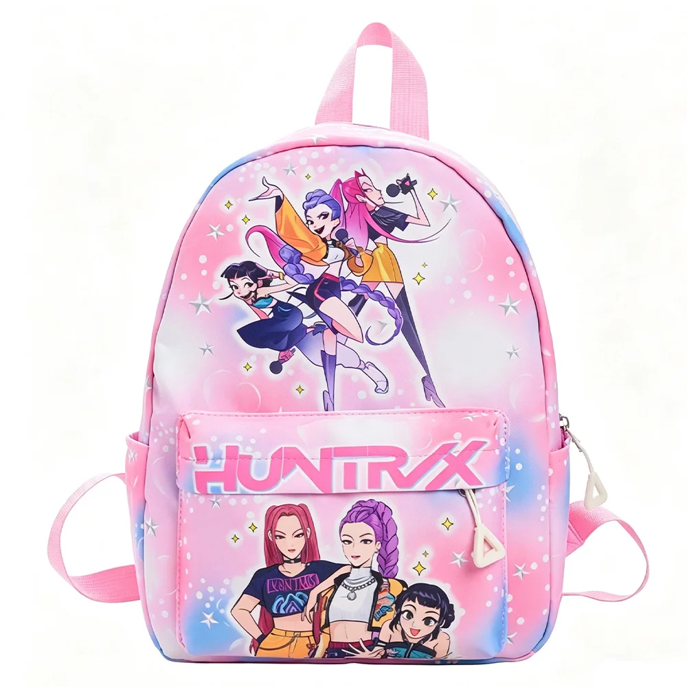 Rose Red 10-Inch Lightweight Backpack Rumi Mira Zoey Saja School Bag for Boys And Girls Moch