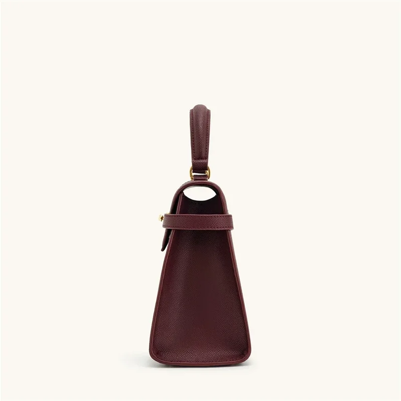 JW PEI Elise Women's Handbag: Mini / Large Square Crossbody Purse - Designer Burgundy Vegan Leather Shoulder Bag