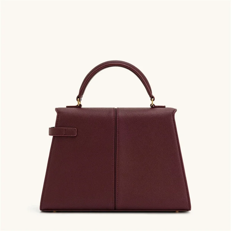 JW PEI Elise Women's Handbag: Mini / Large Square Crossbody Purse - Designer Burgundy Vegan Leather Shoulder Bag