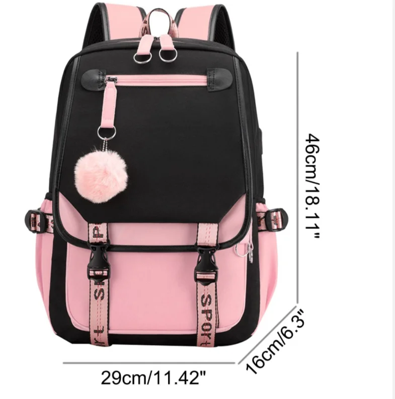 New Katseye Backpack 3pcs Set High Quality Zipper Rucksack Women Men Casual Mochilas College Student School Bag for Teenager
