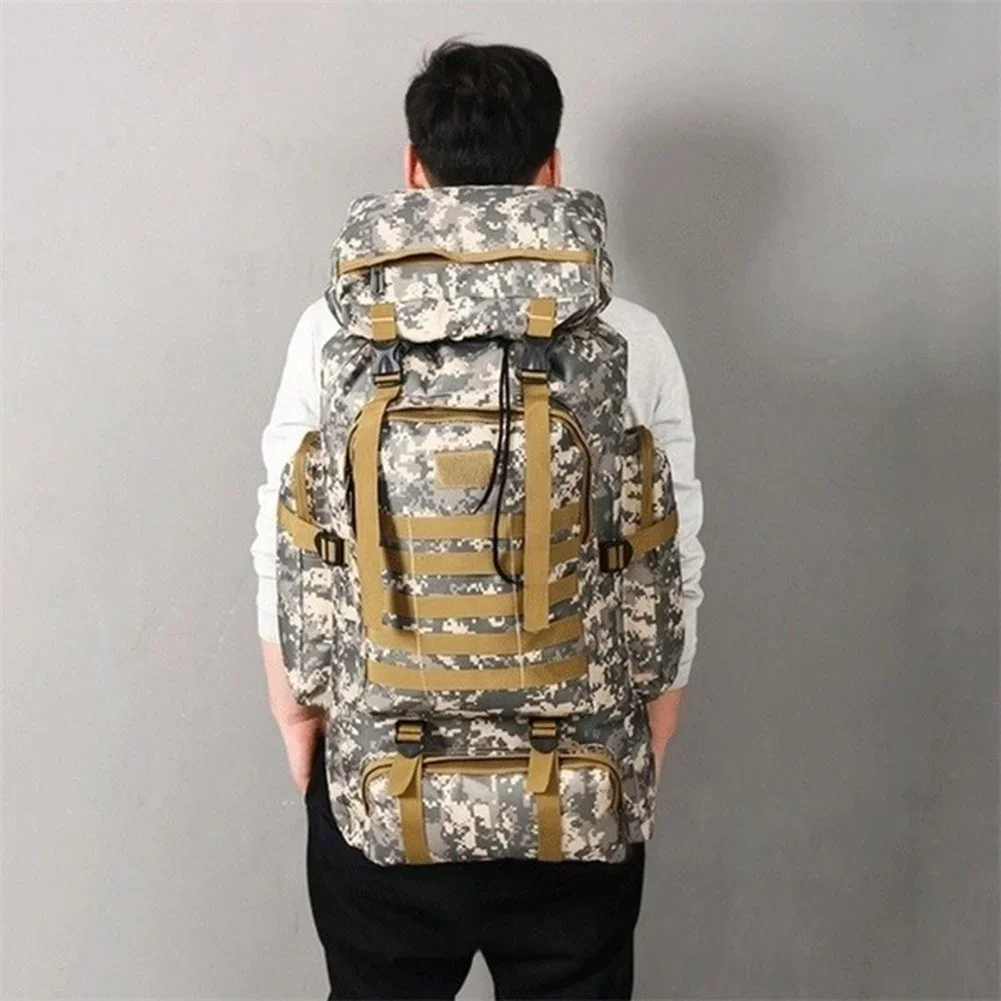 80L/100L Mountaineering Bag Climb Bag Tactical Backpacks Large Backpack Outdoors Hiking Camping Travel Bags
