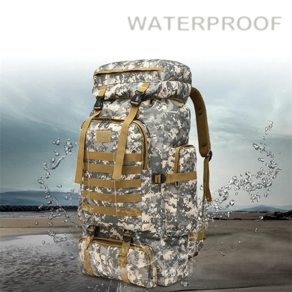 80L/100L Mountaineering Bag Climb Bag Tactical Backpacks Large Backpack Outdoors Hiking Camping Travel Bags