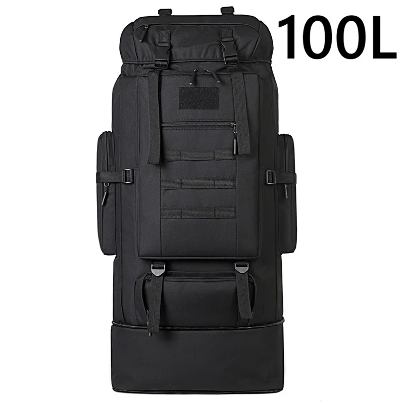 80L/100L Mountaineering Bag Climb Bag Tactical Backpacks Large Backpack Outdoors Hiking Camping Travel Bags