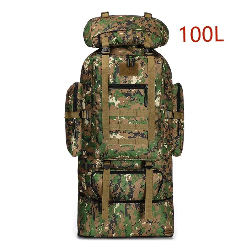 80L/100L Mountaineering Bag Climb Bag Tactical Backpacks Large Backpack Outdoors Hiking Camping Travel Bags