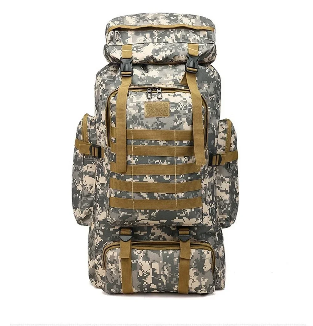 80L/100L Mountaineering Bag Climb Bag Tactical Backpacks Large Backpack Outdoors Hiking Camping Travel Bags