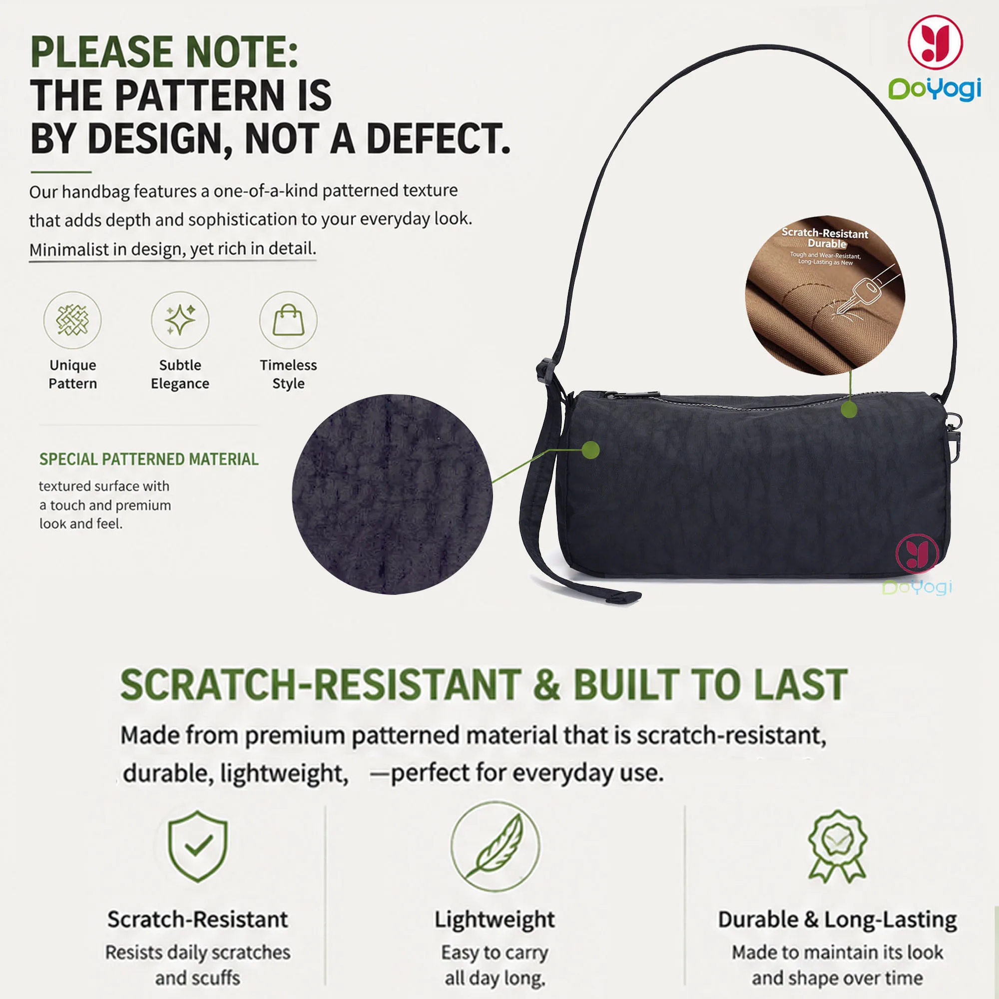 Nylon Mini Loaf Bag Fashion Large Capacity Women Nylon Bowler Bag Trendy Commuting Shoulder Bags Shopping Crossbody Pack