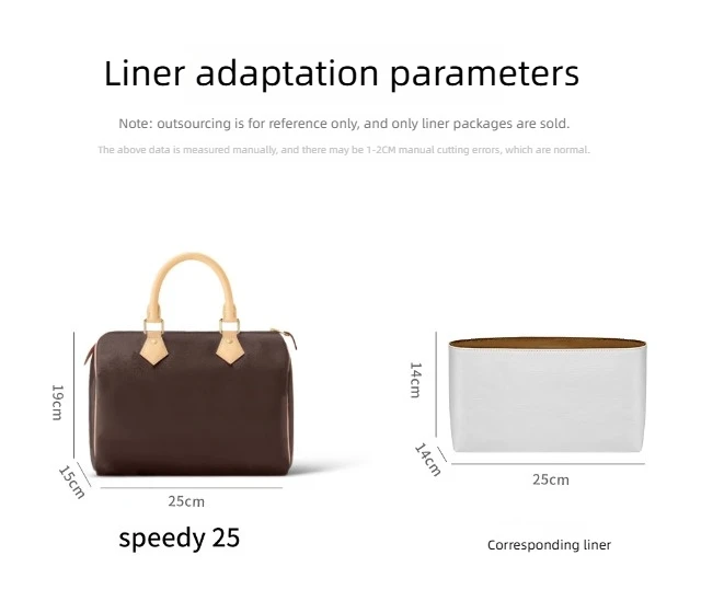 Organizer Insert For Speedy25 30 Totes Bag Waterproof Storage Bag Purse Insert Handbag Liner Bags Accessories