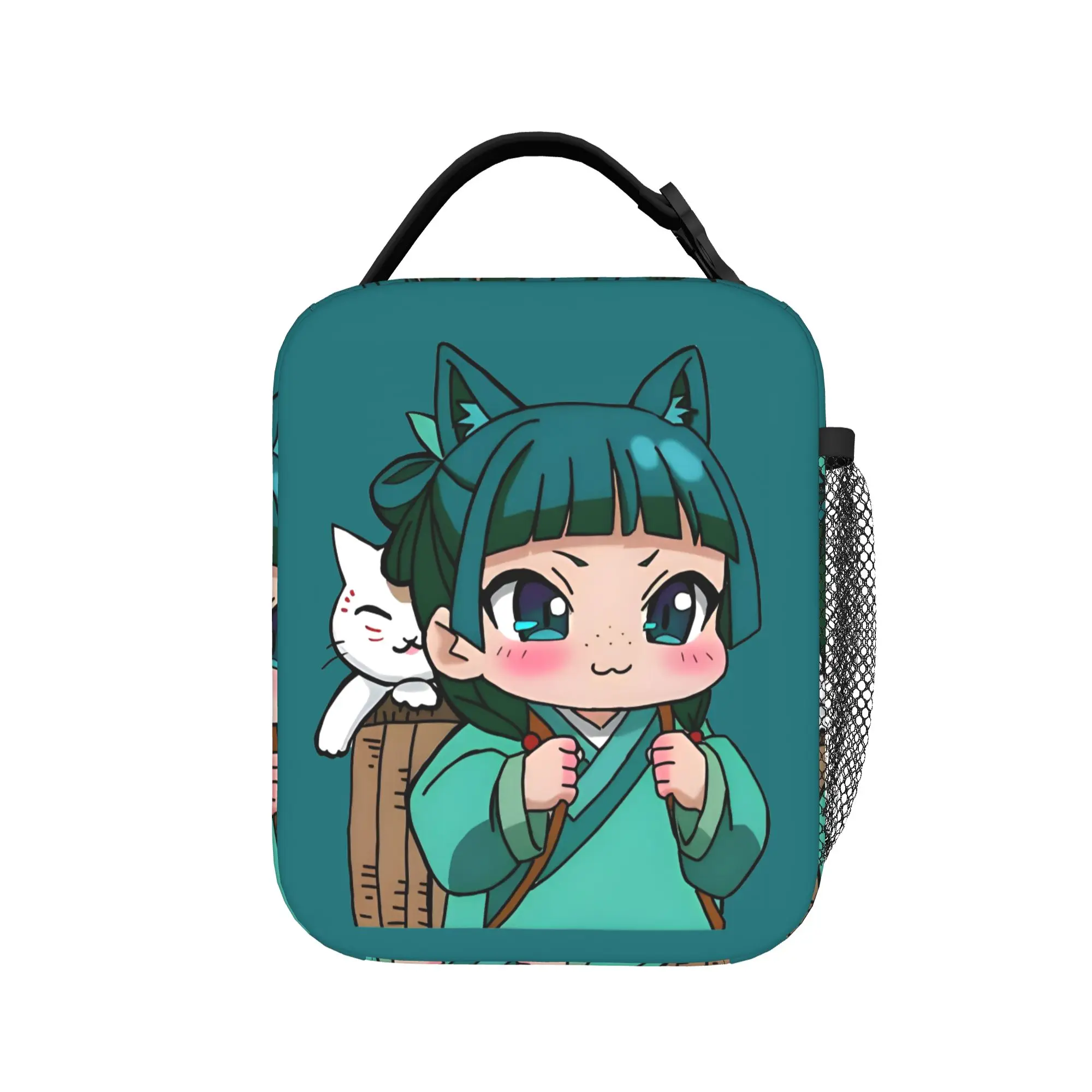 Maomao Chibi Insulated Lunch Bag Thermal Bag Reusable,Lunch Container The Apothecary Diaries Portable Tote Lunch Box Food Bag