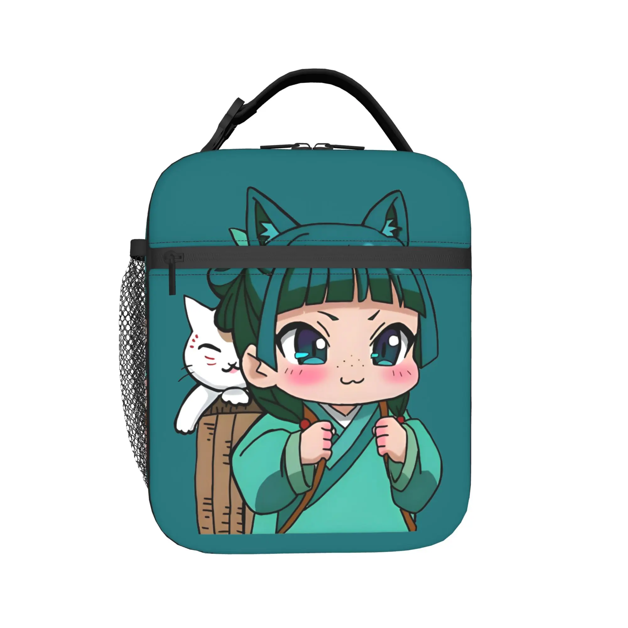 Maomao Chibi Insulated Lunch Bag Thermal Bag Reusable,Lunch Container The Apothecary Diaries Portable Tote Lunch Box Food Bag